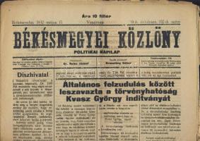 Érdekes vegyes háború előtti újságtétel, mint Magyar gyáripar, Baromfitenyésztők lapja, Túrkevei Hír...