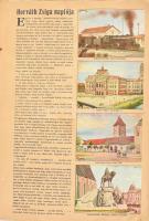 1940 Utazás Erdélyben, 64 db chromolitho beragasztott képet tartalmazó, teljes gyűjtőalbum, szövegge...