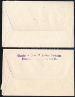 cca 1967 2 db a Hazafias Népfront III. ker. Bizottsága által küldött üdvözlő kártya Sárdy Brutus (18...