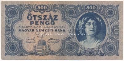 1945. 500P magyar "N" betű orosz "P" helyett T:F
Adamo P19h