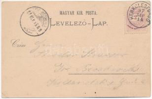1897 (Vorläufer) Herkulesfürdő, Baile Herculane; Ferenc József és Rezső udvar / Franz Josefshof, Rud...