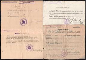 cca 1933-44 Sárdy Brutus (1892-1970) restaurátor katonai pályafutásával kapcsolatos iratok, levelek,...