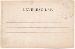 Szatmárnémeti, Satu Mare; Szamospart. Löwy M. / Somes riverside. Art Nouveau, floral, litho (EK)