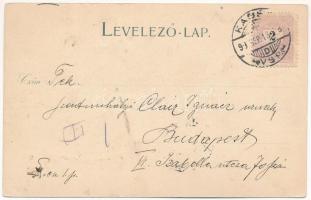 1899 (Vorläufer) Szatmárnémeti, Satu Mare; székesegyház, közlekedési híd. Reizer János kiadása / cat...