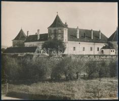 cca 1920 A fogarasi vár (Erdély), fotó, hátoldalon feliratozva, jó állapotban, 16,5×19,5 cm