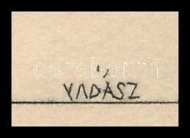 Vadász Endre (1901-1944): Déry Ilonka könyveiből, színezett rézkarc, papír, jelzett, 10,5×9 cm