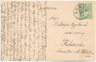 1910 Segesvár, Schässburg, Sighisoara; Fő utca, bor, sör és pálinka, Josef B. Zimermann, Gebruder Zi...