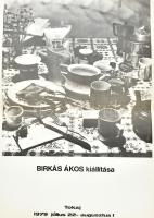 1979 Birkás Ákos kiállítási plakát Hajtva 40x30 cm