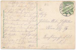 1915 Nagyszeben, Hermannstadt, Sibiu; Grosser Ring / Piac tér, Carl F. Jickeli üzlete, lovas hintó. ...