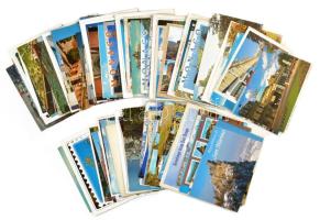 Kb. 100 db MODERN külföldi város képeslap / Cca. 100 modern town-view postcards from all over the world