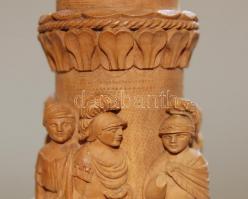 1864 Giovanni Stella jelzéssel ellátott impozáns kézi faragású pipafej, két helyen sérüléssel, 13cm-...