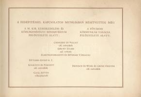 1937 Horthy Miklós híd. 1933-1937. A M. Kir. Kereskedelem- és Közlekedésügyi Minisztérium tervei ala...