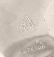 Omega fém tokos zsebóra, Jelzett, működőképes, számlapon kis korrózió 45 mm