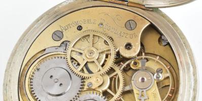 Automobile Regulateur nagy méretű zsebóra szép számlappal. szép működő állapotban d: 65 mm