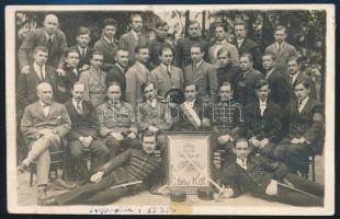 1925 Sopron Erdélyi kör csoportképe fotólap 9x14 cm