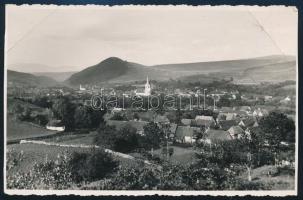 cca 1930 Székelyudvarhely, Erdély, Odorheiu , Hargita megye látképe, Fotó Kováts 9x14 cm Saroktörés