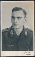cca 1944 Szombathely Széles fotó, Német Luftwaffe katona portréja Magyarországon fotólap / German soldier in Hungary