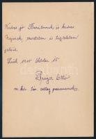 1915 Luck (Ukrajna), Práger Ottó M.Kir. Távíró, Távbeszélő osztag parancsnok portréja, hátul felirat...