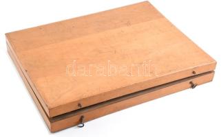 Kereskedelmi utazó bemutatódoboza ca 1900 32x42 cm