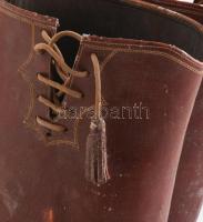 cca 1880 Női díszmagyarhoz tartozó csizma Bőr jó állapotban