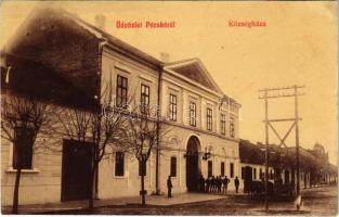 1908 Pécska, Magyarpécska, Pecica; Községháza. Ruber István kiadása / town hall (Rb)