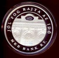 1996. "MKB - 55 év" Ag emlékérem 31g T:PP Eredeti díszdobozban!