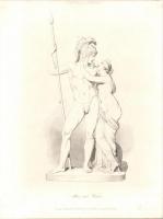 cca 1890 6 db acélmetszet / 6 steel engravings 19x27 cm