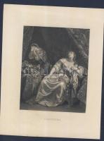 cca 1840 Cleopatra acélmetszet / Cleopatra steel engraving 19x27 cm