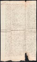 1803-1827 Magyar nyelvű, kézzel írt dokumentum