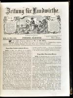 1859 Zeitung für Landwirthe. Szerk.: Joseph Janisch. II. évf. 1-46. sz. Német nyelvű folyóirat telje...