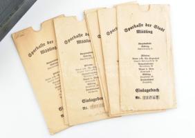 cca 1900 Bőr irattartó az év hónapjaival jó állapotban 25x19 cm