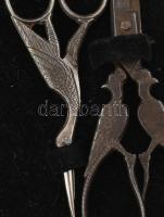 cca 1920 6 darabos ollókészlet tükrös díszdobozban 30x26 cm