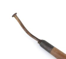 cca 1900 Ágypipa lecsavarható parázstartóval A. Buchta jelzett 37 cm
