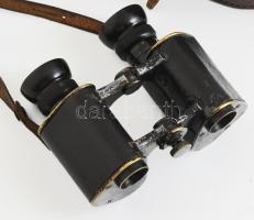 Távcső tokjában cca 1900 Calderoni és Tsa bőr tokkal