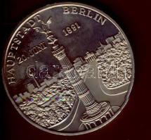 Németország 1991. "Berlin" Ffm emlékérem tanúsítvánnyal T:BU