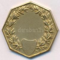 ~1910. "Magyar Kerékpáros Szövetség - Túra Verseny" kétoldalas, aranyozott bronz díjérem (...