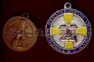 2db klf vallási témájú emlékérem "XIII.János pápa + VI.Pál pápa" + "Szt. Katalin&quot...