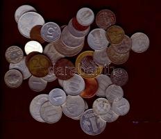 Vegyes fémpénz tétel, 42db, benne token, Róma T:vegyes