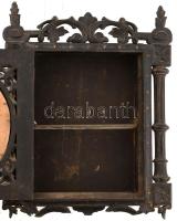 Faragott fa kulcstartó fali fadoboz kulcsos,, eleje lejár. 45x36 cm