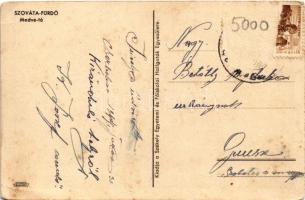 Szováta, Szovátafürdő, Sovata; "Erdély gyöngyszeme Szováta" Kiadja a Székely Egyetemi és F...