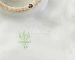 Hollóházi porcelán BM Határőrség plakett. Kézzel festett, jelzett, minimális kopással, 15x15 cm