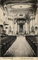 Székelyudvarhely, Odorheiu Secuiesc; Római katolikus templom belseje. Kováts István felvétele / church interior