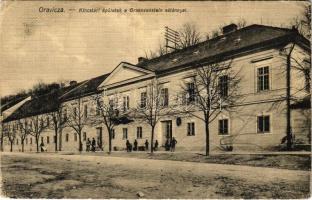 1909 Oravica, Oravita; Kincstári épületek a Graenzenstein sétányon. Weisz Félix kiadása / mine offices (EK)