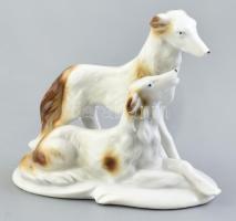 Grafenthal porcelán agár pár. Kézzel festett, jelzett, egy-két apró gyári tűzrepedéssel, 12,5x6x10 cm