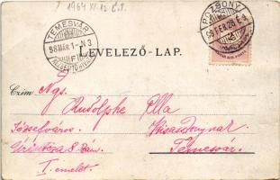 1898 (Vorläufer) Pozsony, Pressburg, Bratislava; emlékmű, híd, vár, színház / monument, castle, brid...