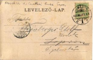 1905 Komárom, Komárno; vár, Kőszűz. Schönwald T. kiadása / castle, monument (EK)