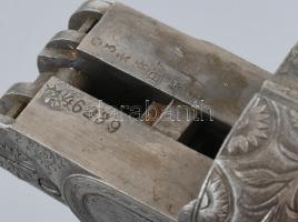 2 csövű csappantyús vadászpuska XIX. sz második fele, horddobozzal 110 cm