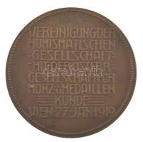 Ausztria / Bécs 1919. "A Numizmatikai Társaság és az Osztrák Érme- és Éremművészeti Társaság ta...