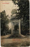 1916 Nagyenyed, Aiud; Sétatéri síremlék. Lázár Adolf utóda kiadása / promenade, monument (Rb)