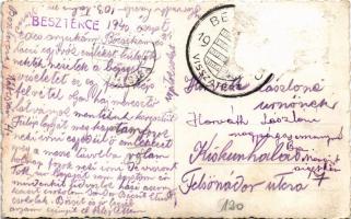 1940 Beszterce, Bistritz, Bistrita; bevonulás, honleányok / entry of the Hungarian troops, compatrio...